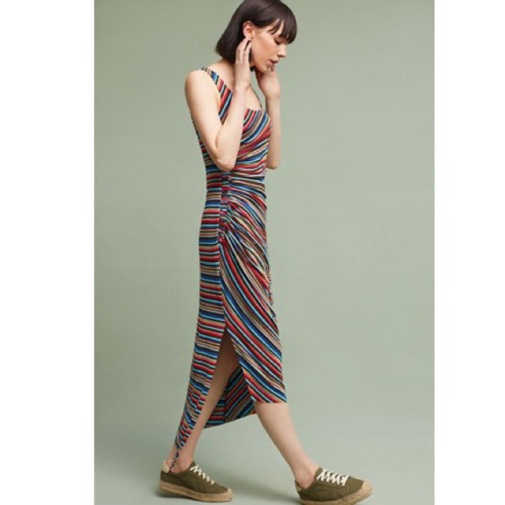 Anthropologie striped Luca maxi dress